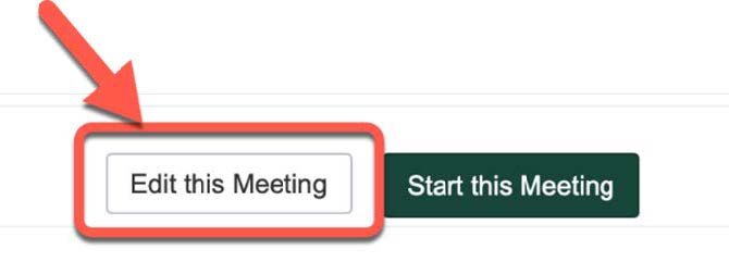 Edit this Meeting